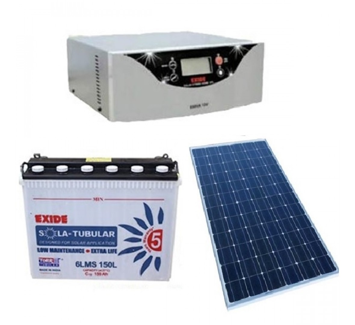 EXIDE SOLAR 1450VA COMBO (1450VA + 150AH x 2 + 300W)