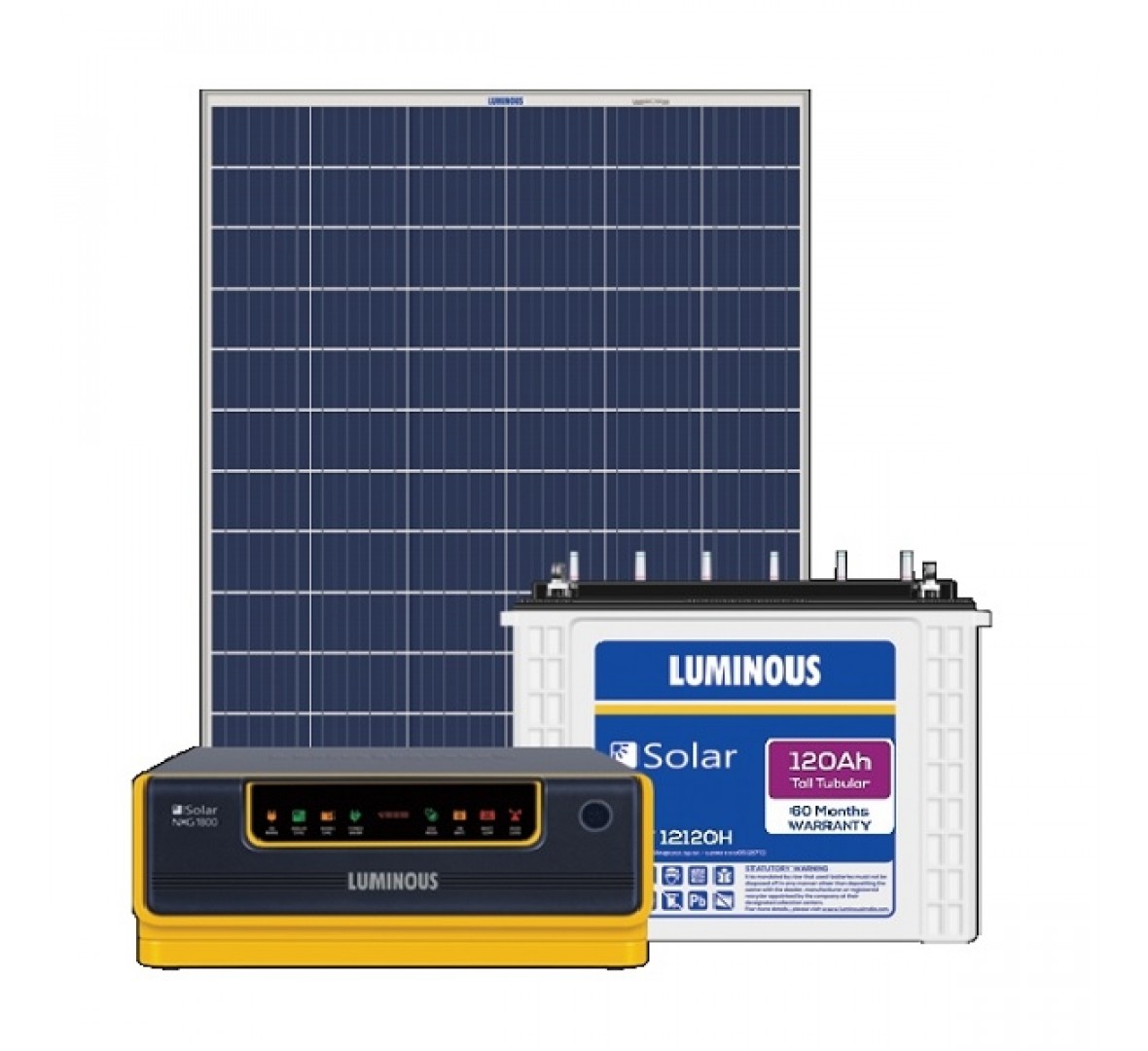 LUMINOUS SOLAR 1500VA COMBO (1500VA + 120AH x 2 + 325W)