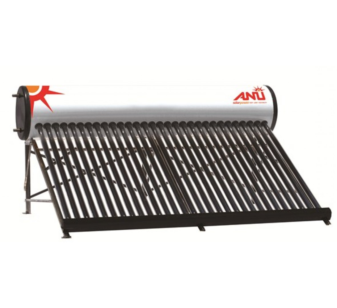 ANU SOLAR WATER HEATER 200LPD ETC (SS 304 TANK, 0.7MM)