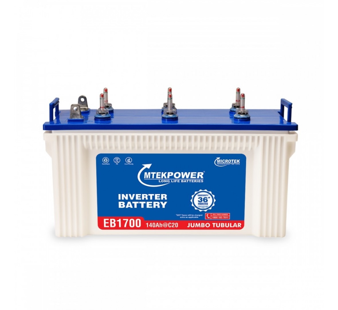 MICROTEK MTEK EB 1700 140AH TUBULAR BATTERY