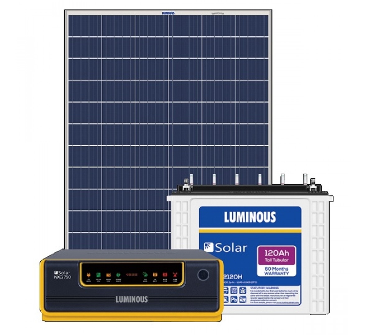 Luminous Solar 500VA Combo (500VA + 120AH x 1 + 160W)