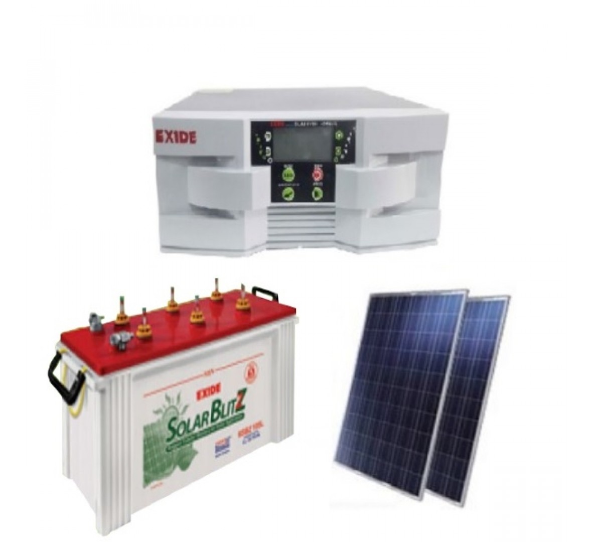 EXIDE SOLAR 850VA COMBO (850VA + 105AH + 200W)