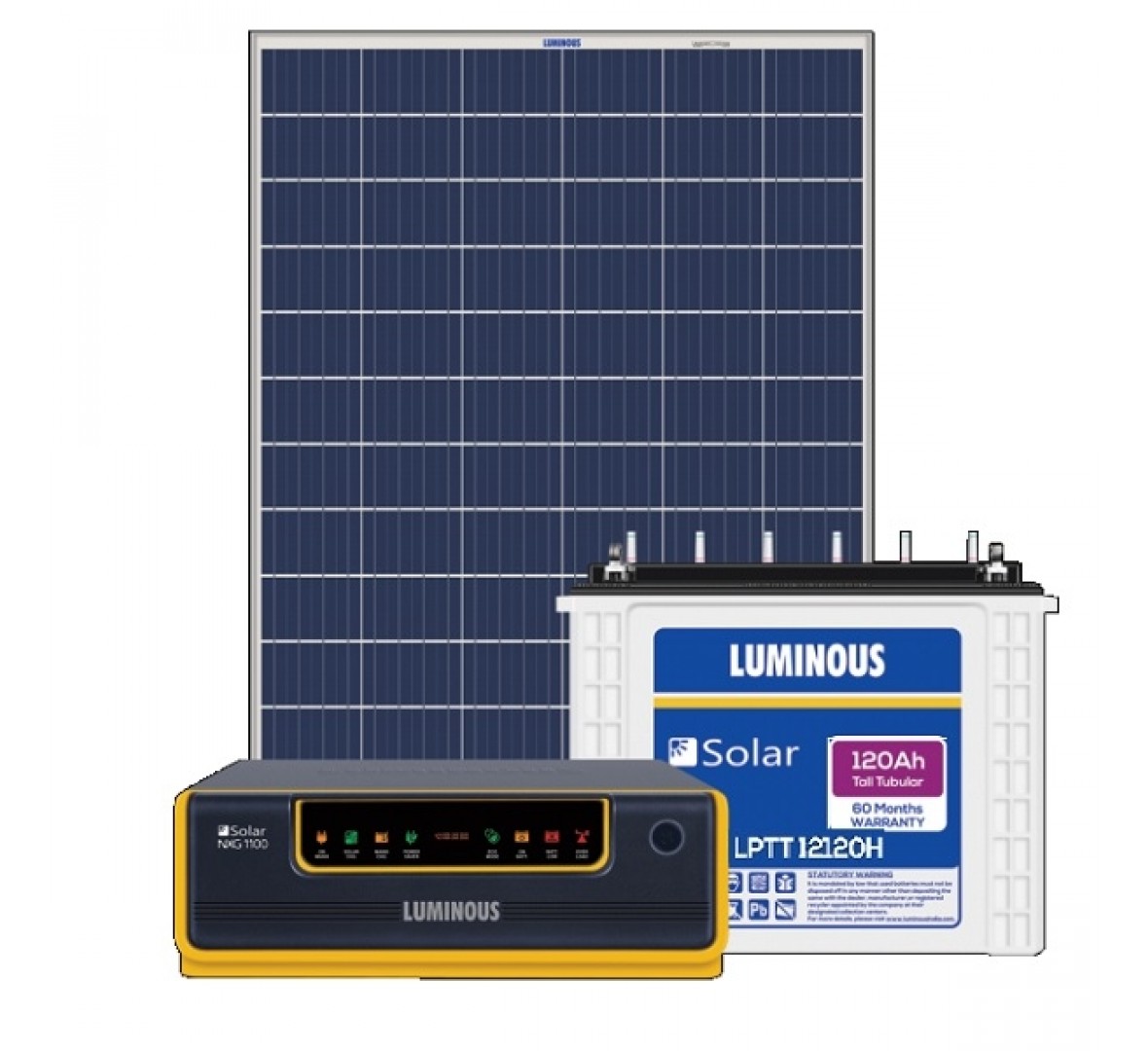 Luminous Solar 850VA Combo (850VA + 120AH x 1 + 160W)