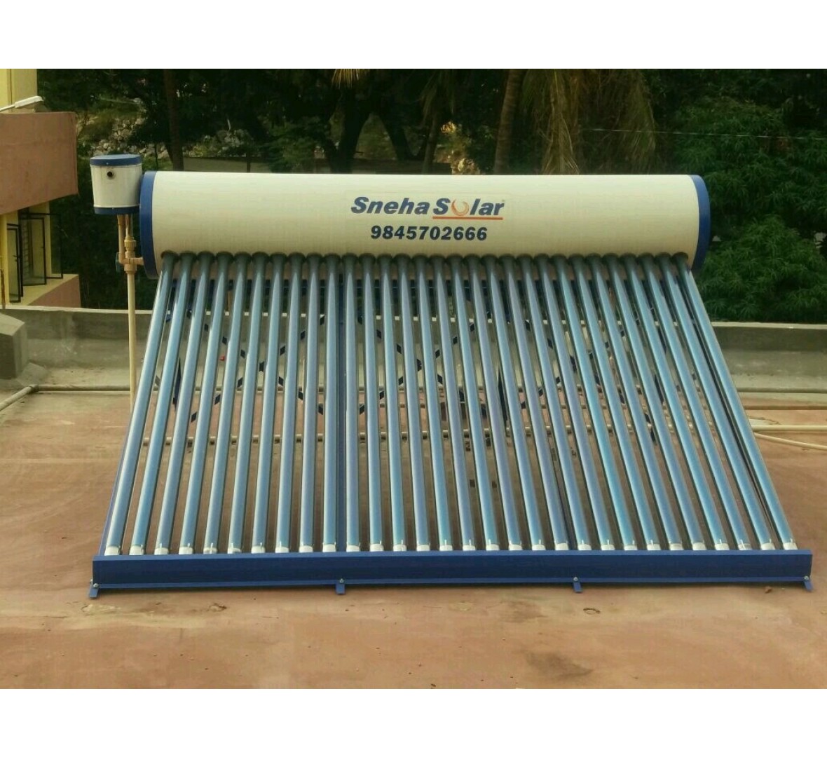 SNEHA SOLAR AUX 500LPD SOLAR WATER HEATER (0.5 MM SS304)