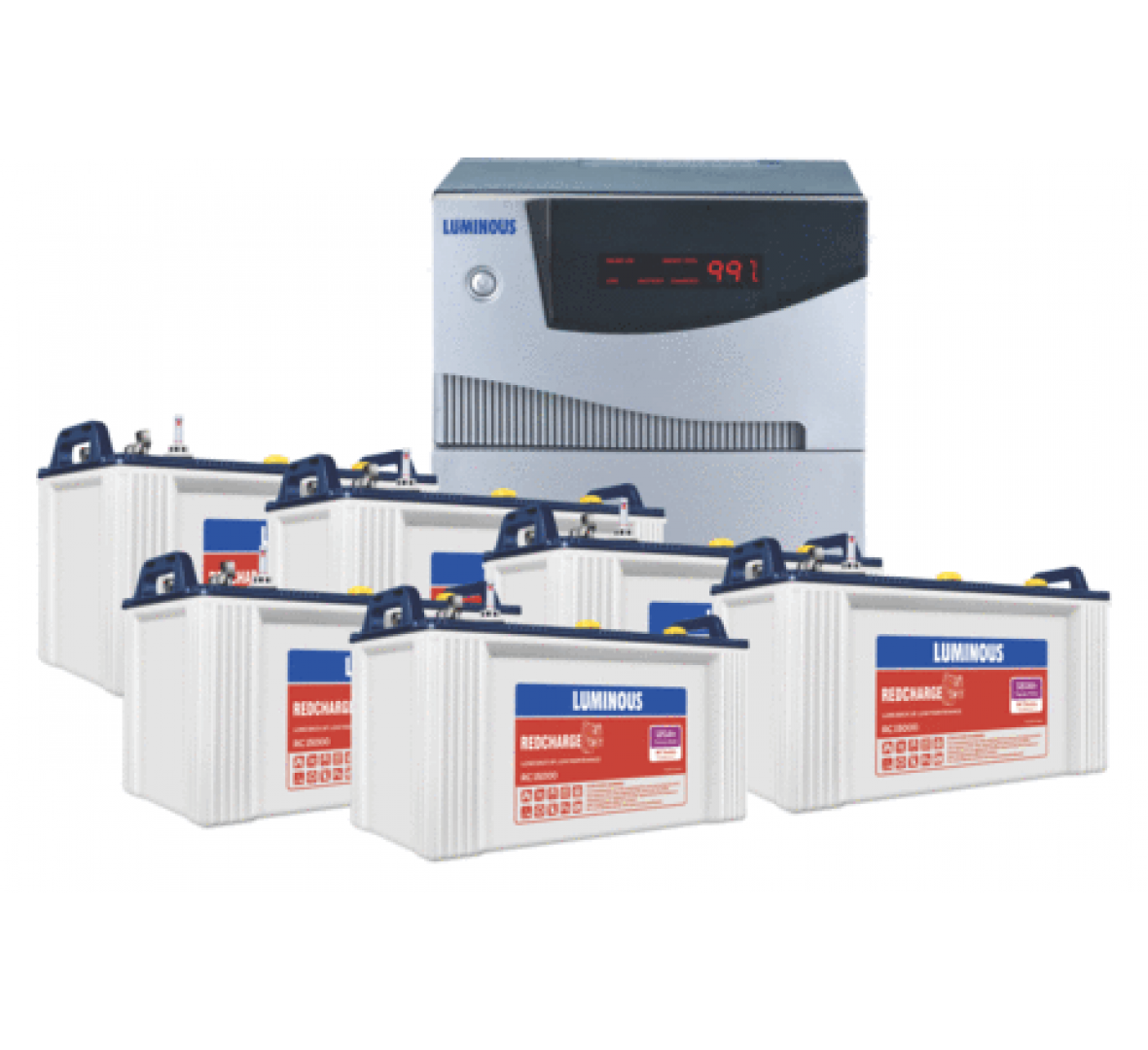 LUMINOUS CRUZE 5.5KVA + 8 X LUMINOUS RC 15000 120AH