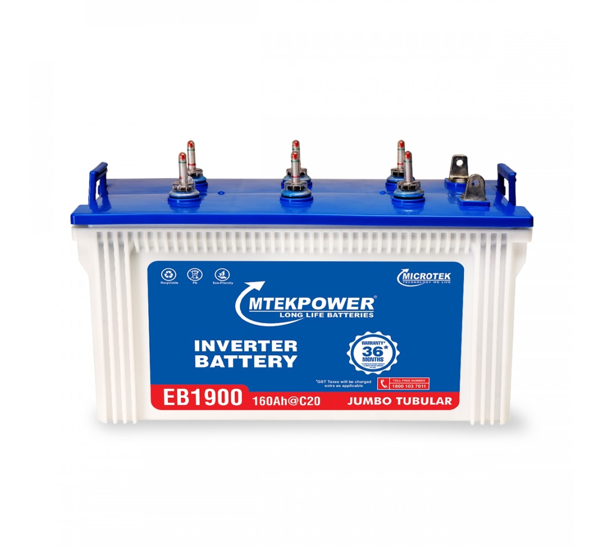 MICROTEK MTEK EB 1900 160AH TUBULAR BATTERY