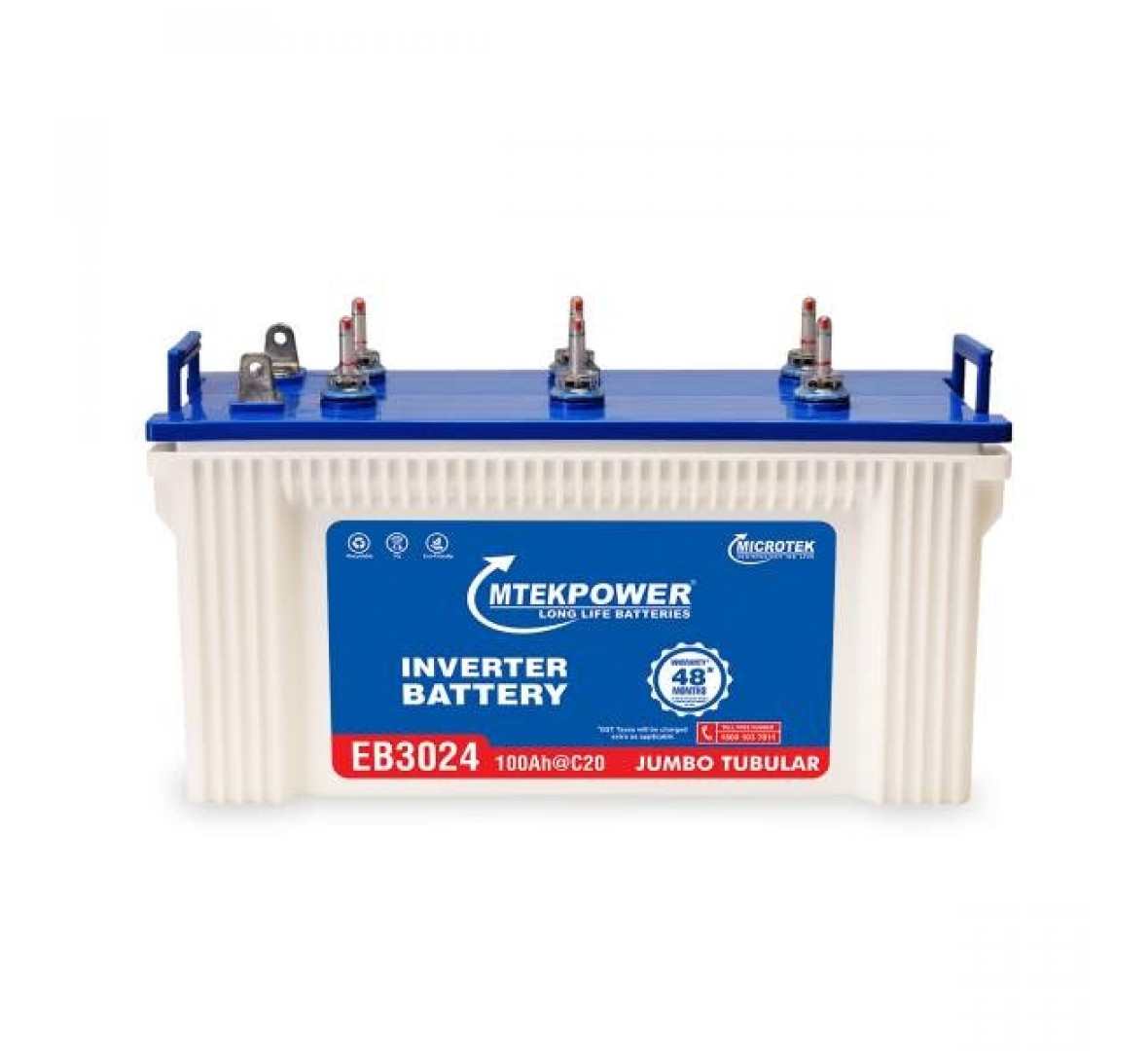 MICROTEK MTEK EB 3024 100AH TUBULAR BATTERY