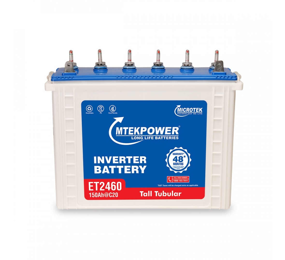 MICROTEK MTEK ET 2460 150AH TUBULAR BATTERY