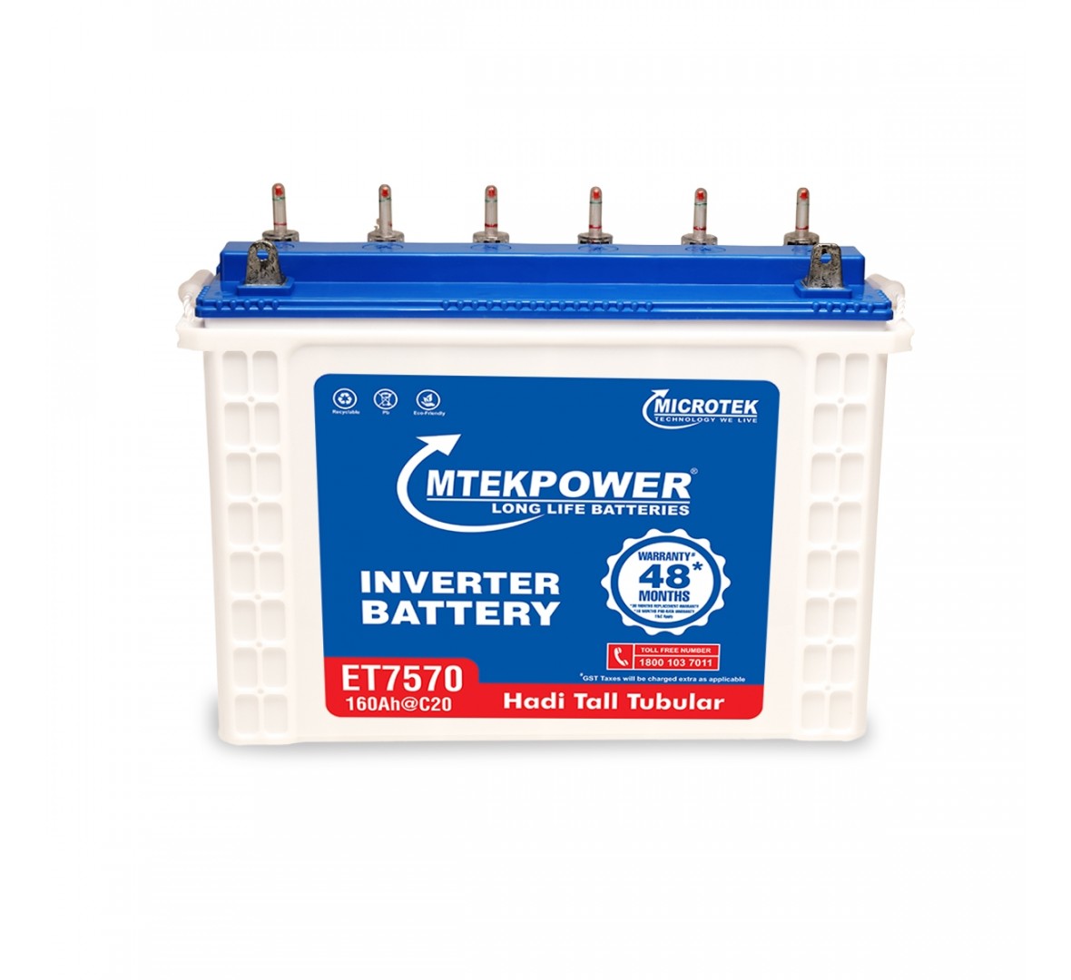 MICROTEK MTEK ET 7570 160AH TUBULAR BATTERY