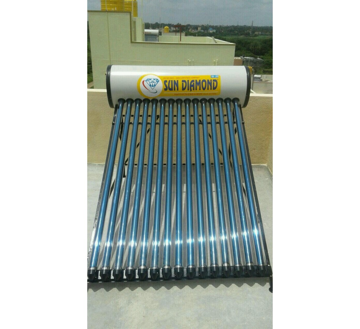 SUN DIAMOND SOLAR PREMIER 150LPD (SS 304 TANK, 0.8MM) SOLAR WATER HEATER