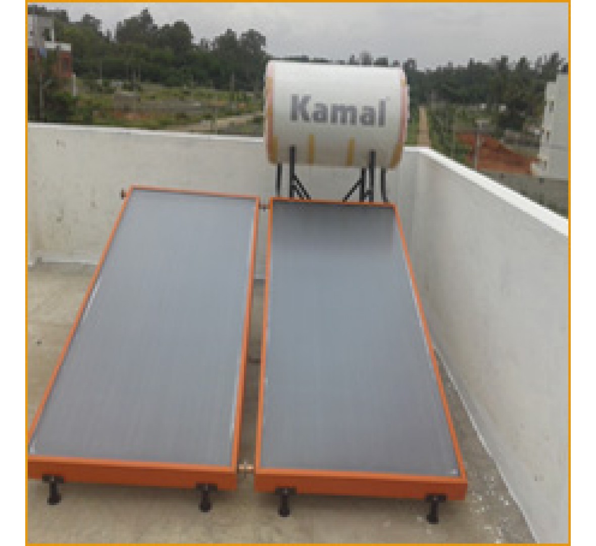KAMAL 200LPD NON PRESSURIZED SOLAR WATER HEATER
