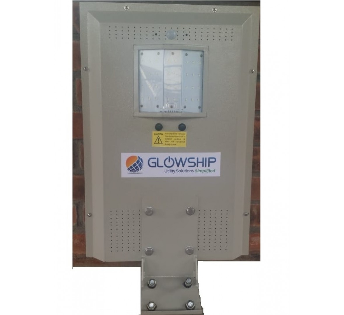 SOLAR POWERED 12W LED OUTDOOR LIGHT WITH LITHIUM ION BATTERIES GLS 12L