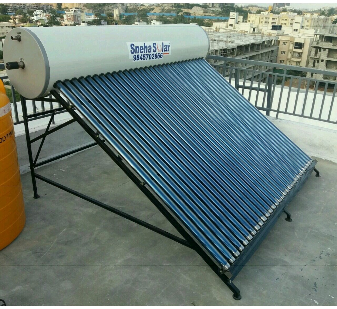 SNEHA SOLAR GRAND 500LPD SOLAR WATER HEATER (GI WITH ENAMEL COATING)