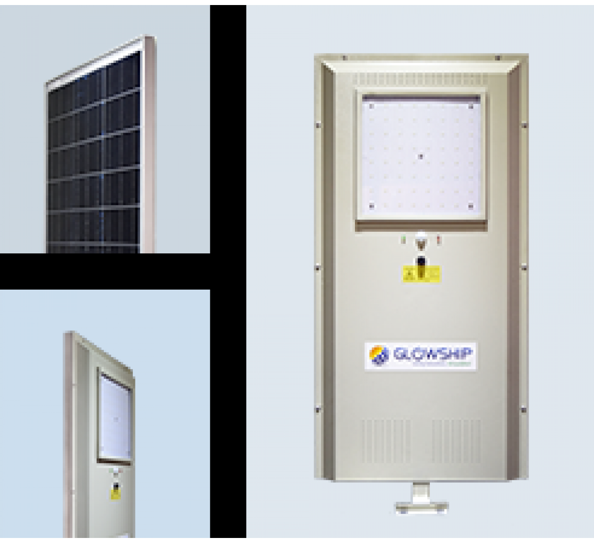 SOLAR POWERED 20W LED OUTDOOR LIGHT WITH LITHIUM ION BATTERIES GLS 20L