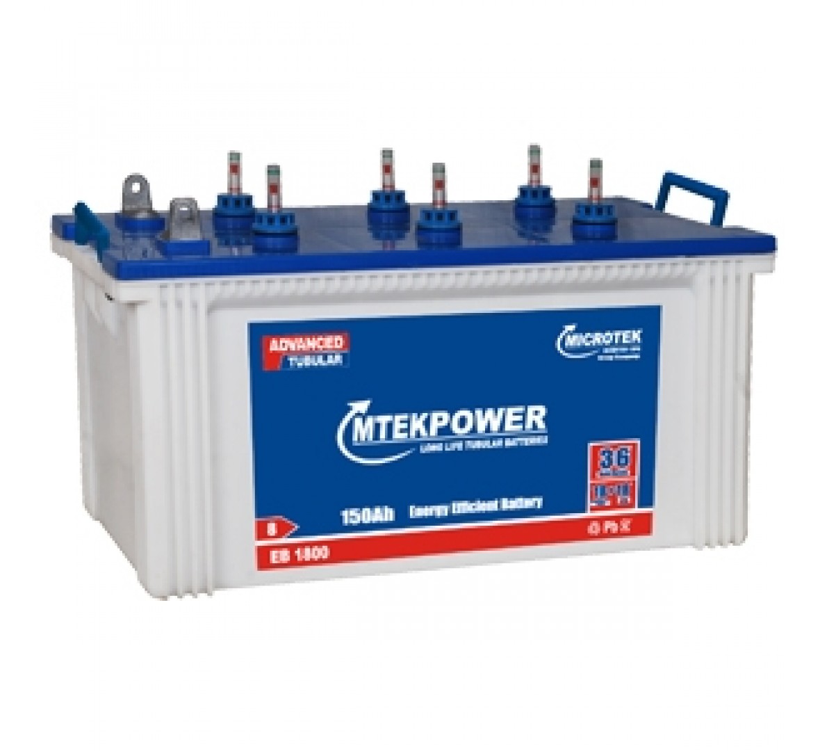 MICROTEK MTEK EB 1800TT 150AH TUBULAR BATTERY