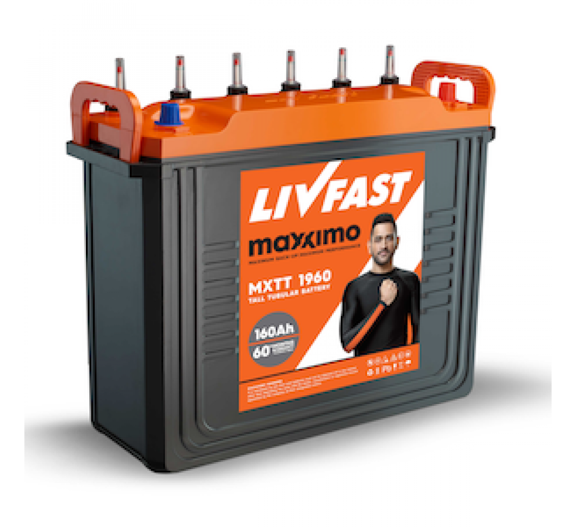 LIVFAST MAXXIMO MXTT 1960, 160AH TUBULAR BATTERY