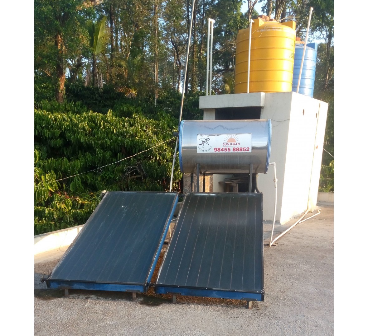 SUNKIRAN NON-PRESSURIZED FPC 250LPD (COPPER TANK) SOLAR WATER HEATER
