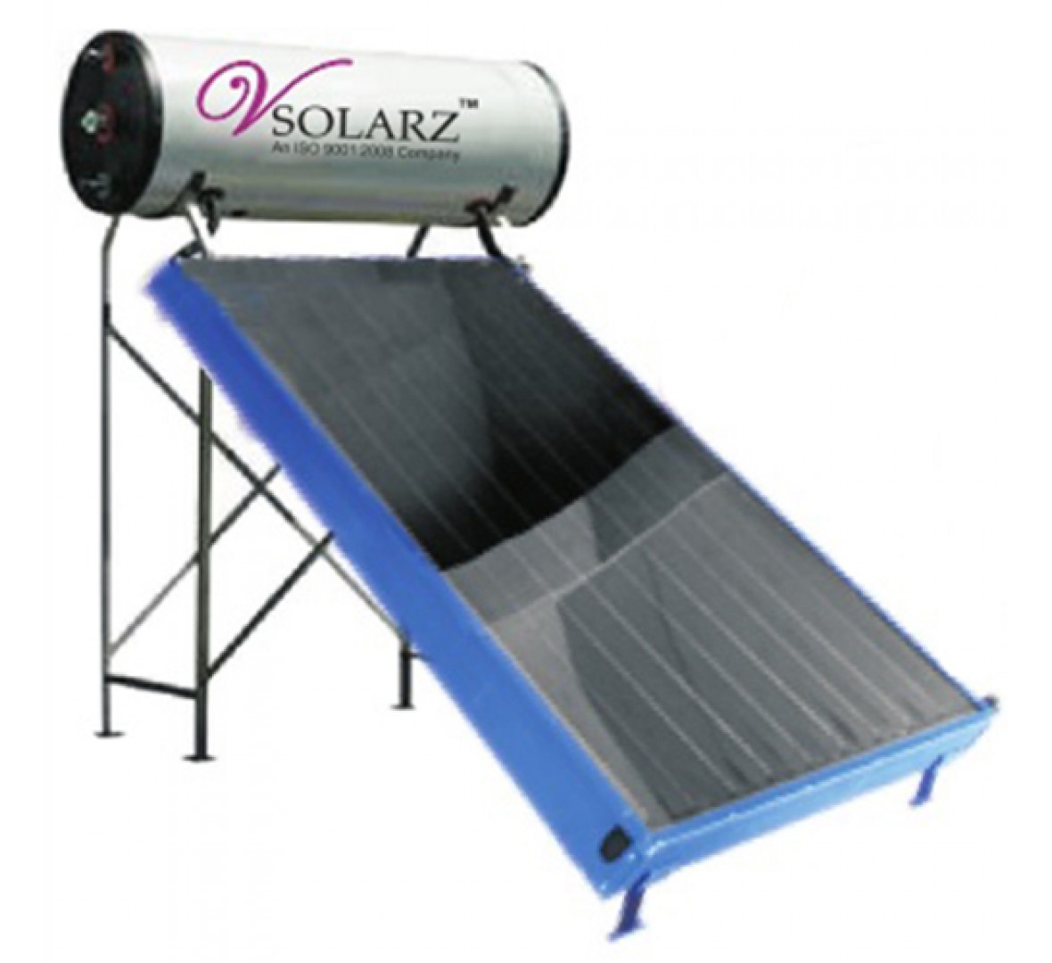 VSOLARZ SOLAR WATER HEATER 100LPD (MS EPOXY TANK, 1.2MM)