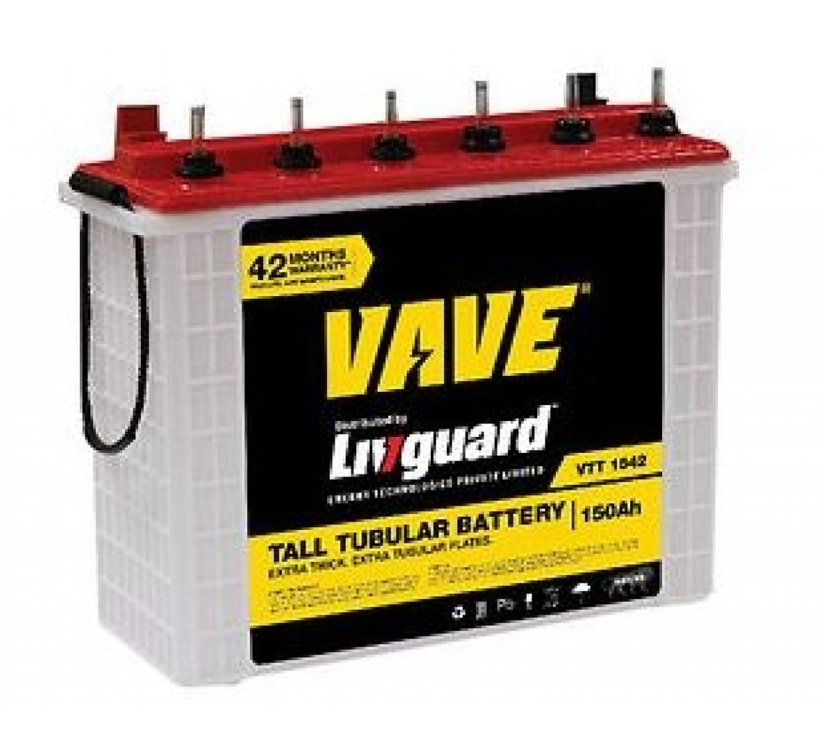 LIVGUARD VAVE VTT 1548 150AH TALL TUBULAR BATTERY