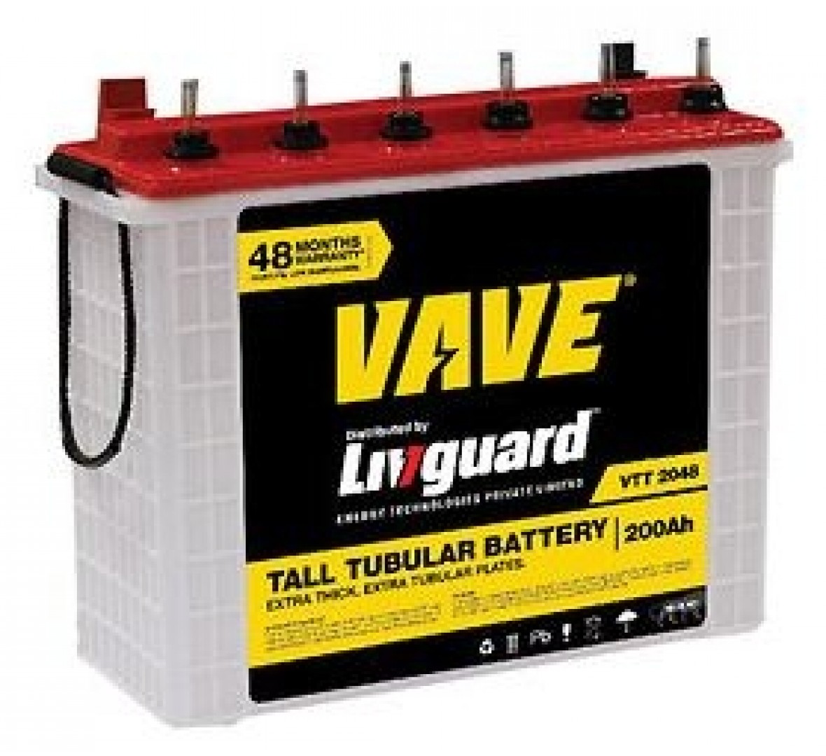 LIVGUARD VAVE VTT 2042 200AH TALL TUBULAR BATTERY