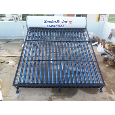 SNEHA SOLAR PLUS 100LPD SOLAR WATER HEATER (GI WITH ENAMEL COATING)
