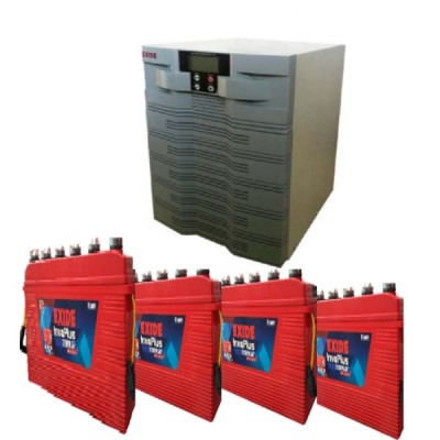 EXIDE HKVA UPS 5.2KVA + 4 x EXIDE INVAPLUS IPST 1000 100AH BATTERY