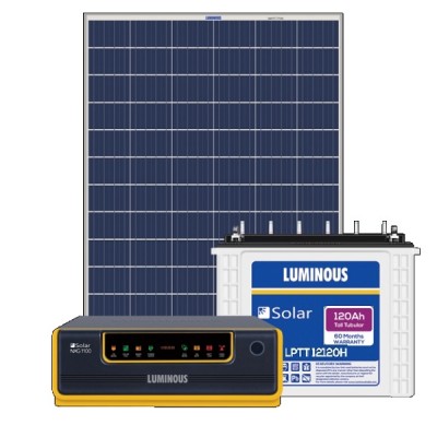 LUMINOUS SOLAR 850VA COMBO (850VA + 120AH x 1 + 160W)