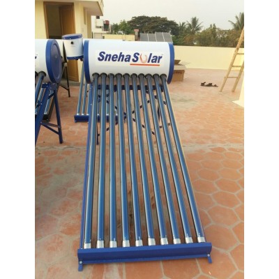 SNEHA SOLAR AUX 100LPD SOLAR WATER HEATER (SS304 TANK, 0.5 MM)