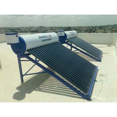 SNEHA SOLAR AUX 200LPD SOLAR WATER HEATER (SS304 TANK, 0.5 MM)