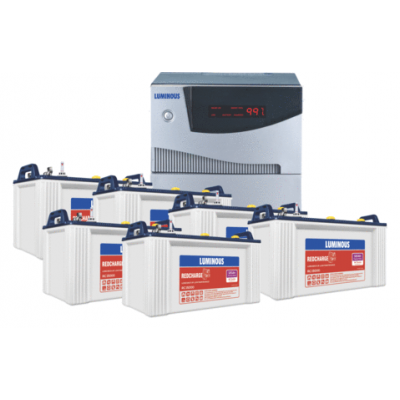 LUMINOUS CRUZE 5.5KVA + 8 X LUMINOUS RC 15000 120AH