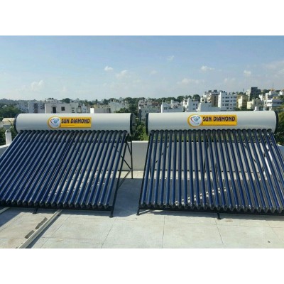 SUN DIAMOND SOLAR VAJRA 250LPD (GI SHEET WITH EPOXY SOLVENTLESS COATING) SOLAR WATER HEATER