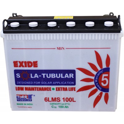 EXIDE SOLAR 6LMS100L 100AH BATTERY