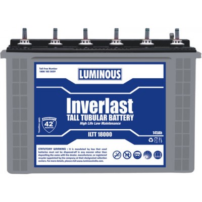 LUMINOUS ILTT 18000 145AH TALL TUBULAR BATTERY
