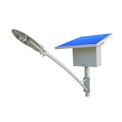 SOLAR POWERED 30W LED STREET LIGHT WITH LEAD ACID (SMF BATTERY) GLS 30S