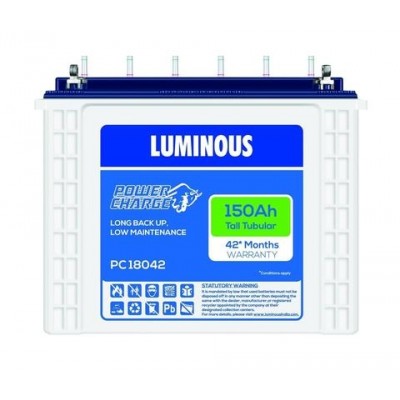 LUMINOUS PC 18042, 150AH TALL TUBULAR BATTERY