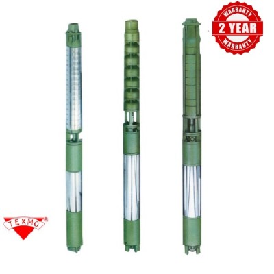TEXMO 5HP THREE PHASE 50 STAGES BOREWELL SUBMERSIBLE PUMP TRF 750 H, UPTO 1140 FEET
