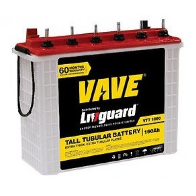 LIVGUARD VAVE VTT 1660 160AH TALL TUBULAR BATTERY
