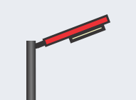 Straight pole mounting